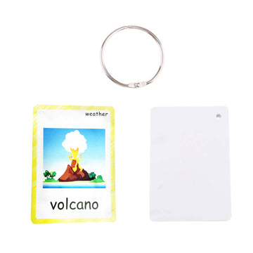 Santsun 24 Pcs Weather Flashcards Set - Classroom Decorations Kindergarten Teacher Tools - Educational Teaching Picture & Word Cards For Kids Boys Girls Early Learning