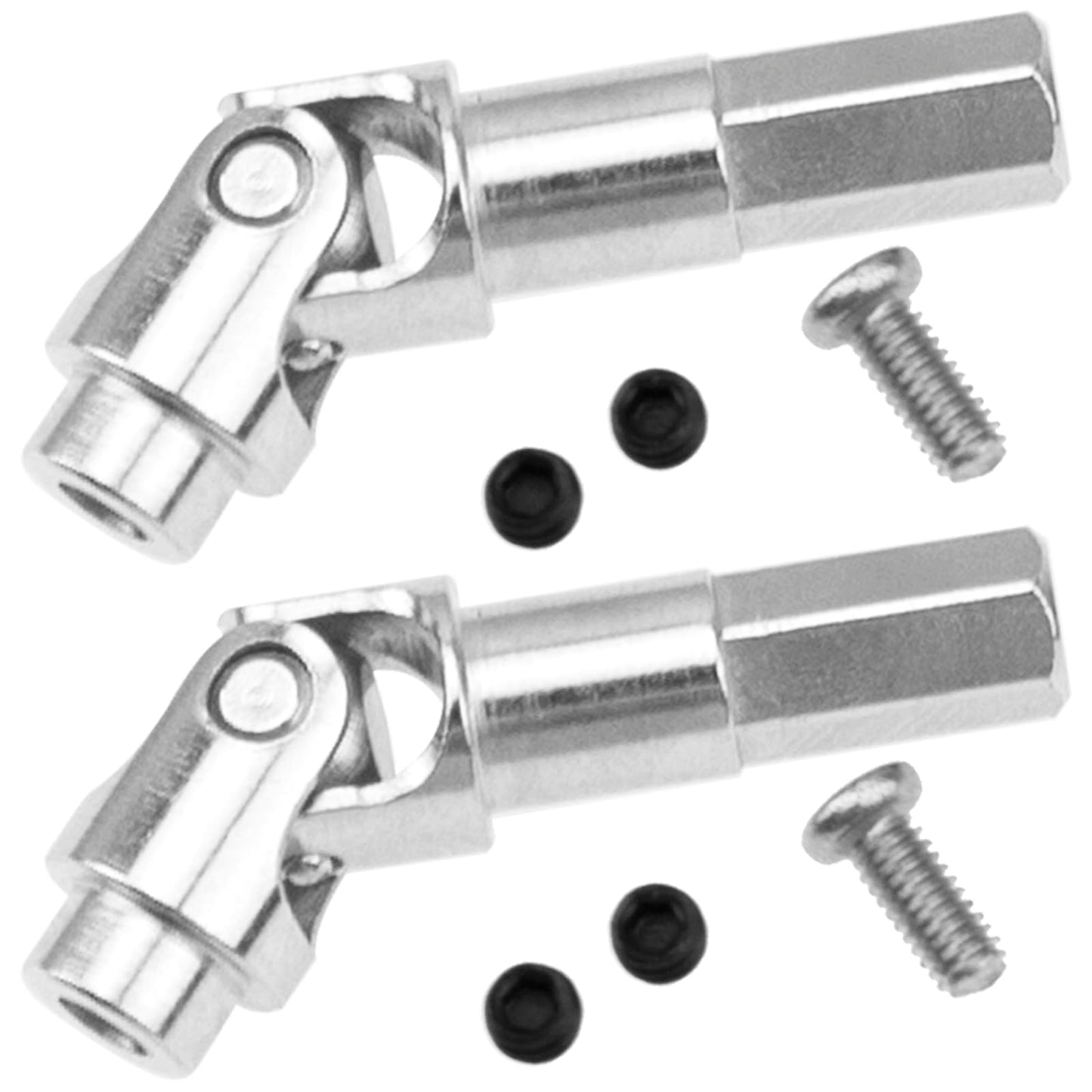 Vgoohobby 2Pack Universal Steering Joint Drive Shaft Front Axle Dogbone Compatible with WPL C14 C24 C34 B24 B36 MN Model D90 D91