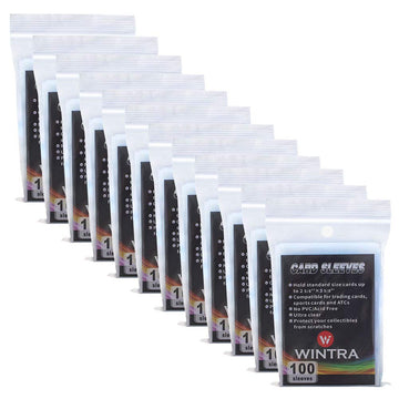 Wintra Ultra Clear Penny Card Sleeves,2-5/8 X 3-5/8'' Soft Card Protectors For Baseball Cards And Other Sports Cards (1200 Count)