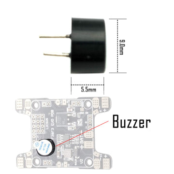 EUDAX Super Loud 5V Active Alarm Buzzer Beeper Tracker 9X5.5mm for FPV Racing Drone RC Quadcopter PDB Flight Control (12 PCS)