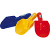 Spielstabil 3 Pack - Small Sand Scoops 3 - Includes Red, Blue and Yellow Beach Toy Shovel - Made in Germany