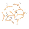 Iplusmile 10Pcs Doll Wooden Clothes Hanger Miniature Hangers For Dolls Essential Accessories For Organizing Wardrobes For Boys A