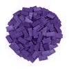 Bulk Dominoes Plastic Bulk 100pcs - Building and Stacking and Chain Reaction Toppling STEAM Toy Blocks for Kids (Purple)