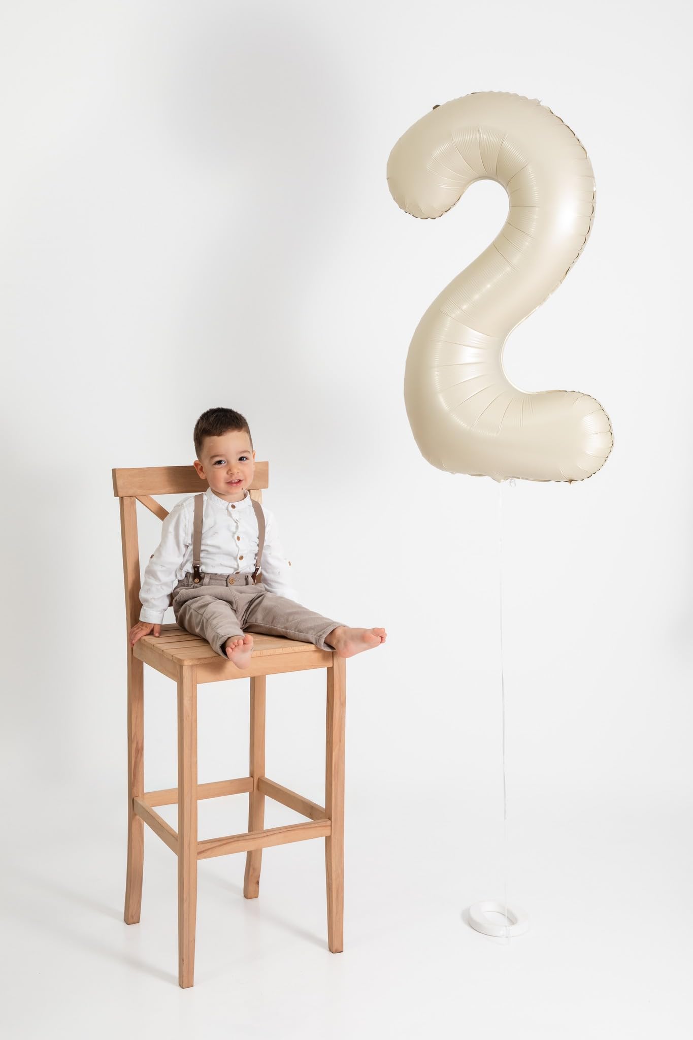 40 Balloon Number, Cream White Number 40Th Birthday Balloons 40 Inch, 40 Years Old Cream White Birthday Decorations For Men Wome