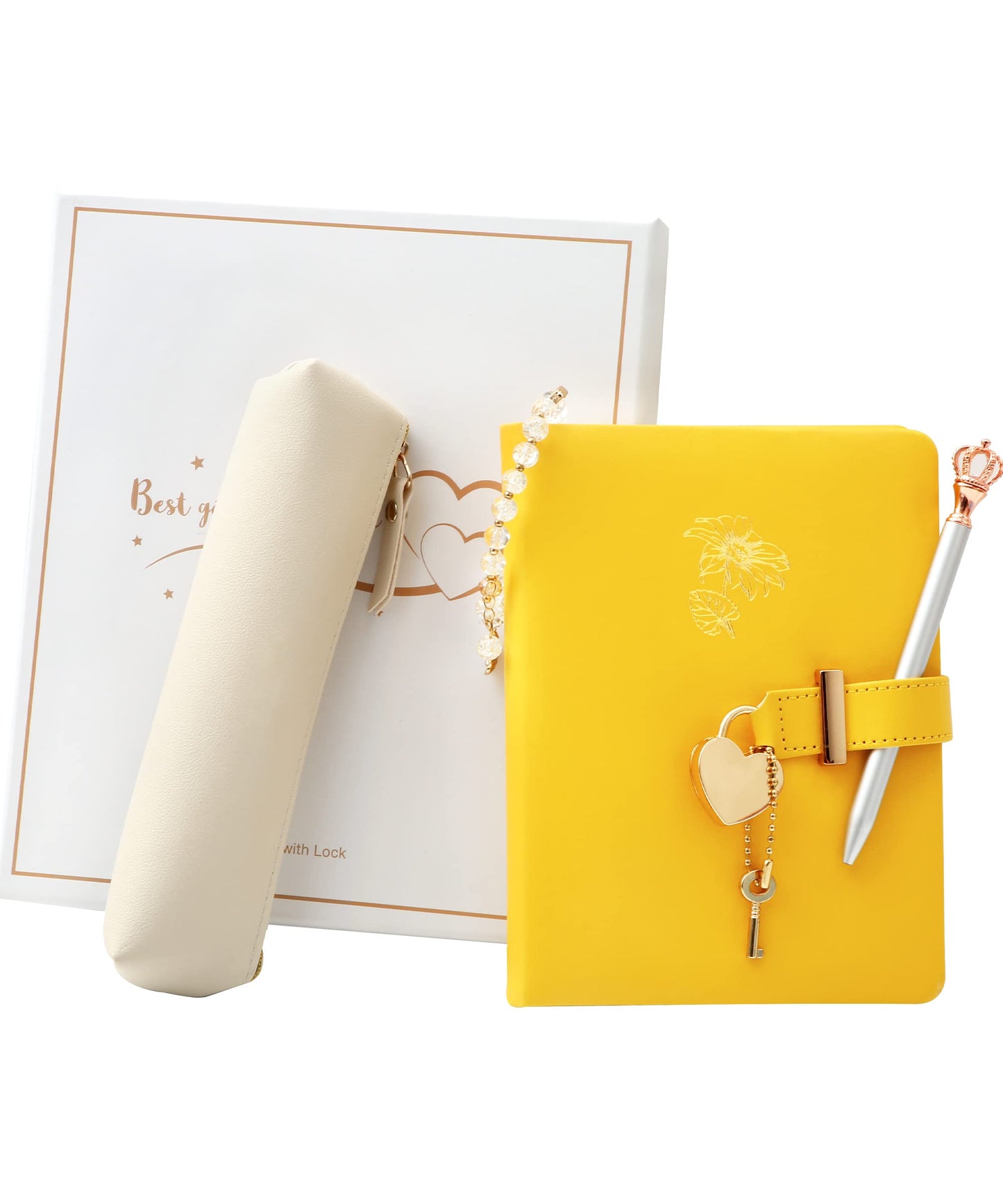 Diary With Lock For Girls - Birthday Gifts For Girls Ages 8 9 10 11 12 Year Old - Arts And Crafts For Kids - Journal Kit Include