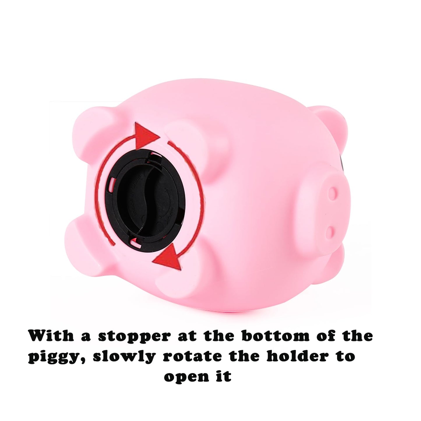 Pandaear Piggy Bank, Unbreakable Cute Plastic Coin Bank For Boys & Girls, Large Money Saving Bank, Shatterproof Pig Money Box, F