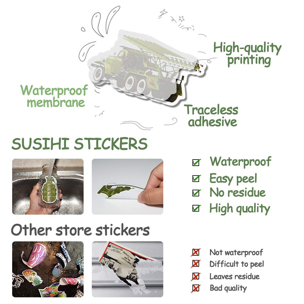 Military Stickers And Decals Army Stickers Military Helmet Stickers Tactical Stickers For Hard Hat Waterproof Stickers(50 Pcs)