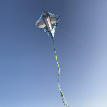 In The Breeze 3286 - Dolphin 30 Inch Diamond Kite - Fun, Easy Flying Kite