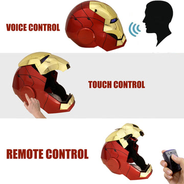 Iron-Man MK 5 Wearable Electronic Helmet: Voice & Remote Controlled, Perfect Super Hero Mask,Can Cosplay and Collectible Figures