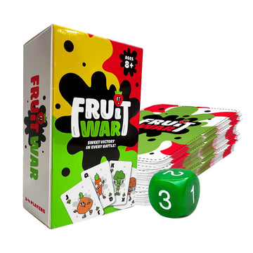Blakruut Games Fruit War, A Family Friendly Game That Is A Twist On The Classic Game Of War, With Quicker Game Play, Intense Bat