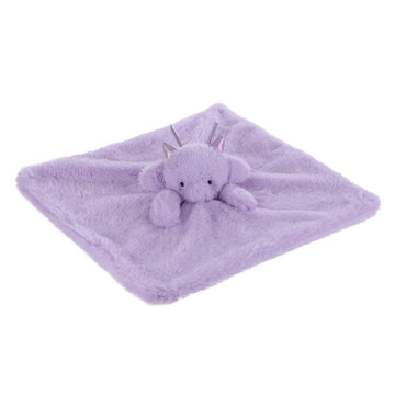 Apricot Lamb Soft Security Blanket for Babies, 13.8" Purple Dragon, Polyester Lovey for Boys & Girls