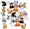 Plush Puppy Dog Stuffed Dog Animal Toys | Variety Pack Made Of Soft Plush ● Great As A Party Favor, Gift, Or Companion ● Pretend Play For Kids ● 1 Or 2 Dozen Puppy Assortment (12 Or 24 Pack) (24 Pack)