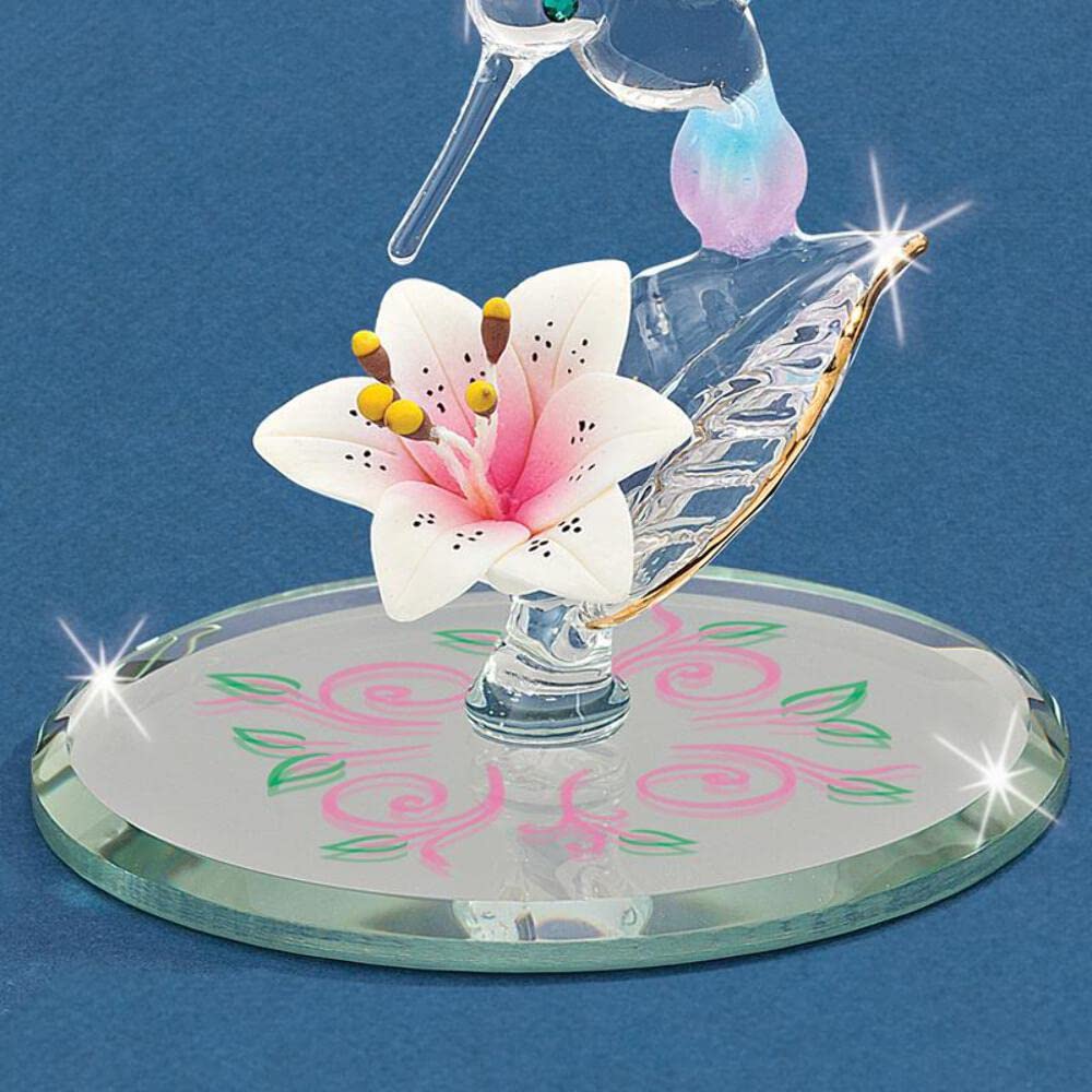 Glass Baron Hummingbird Figurine