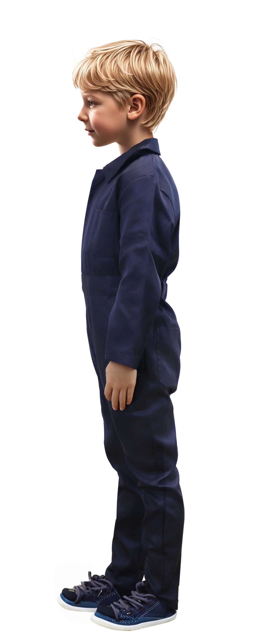 Vzqi Kids Coveralls For Boys Navy Coveralls Mechanic Suit Halloween Lightweight Coveralls Jumpsuit