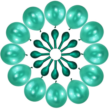 120 Pack Pearl Green Balloons, Bright 12 Inch Royal Green Latex Party Balloons For Birthday Wedding Baby Shower Halloween.