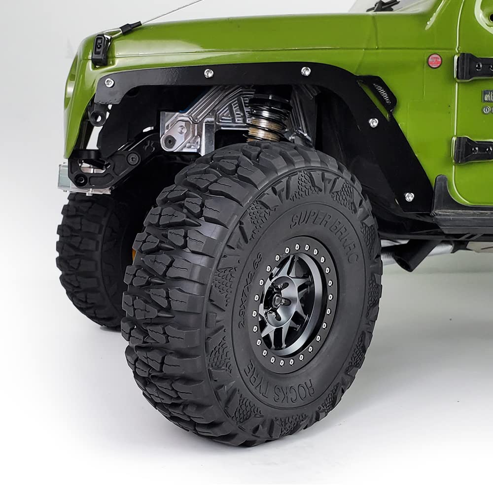 RCLIONS 4PCS 2.9inch Tires RC Wheels Tyre with Foam Insert for Axail SCX6 AXI05000 1/6th RC Crawler Car