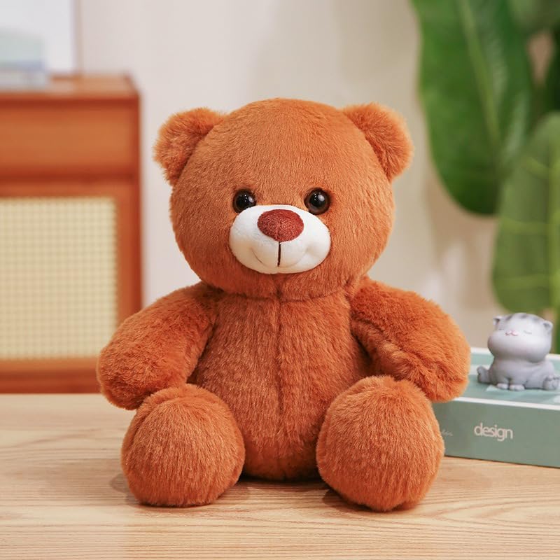 Gjlzfwbx Teddy Bear Plush Toy, 11 Inches Teddy Bear Stuffed Animal Christmas Birthday Valentine'S Day Gifts For Kids Girl Friend