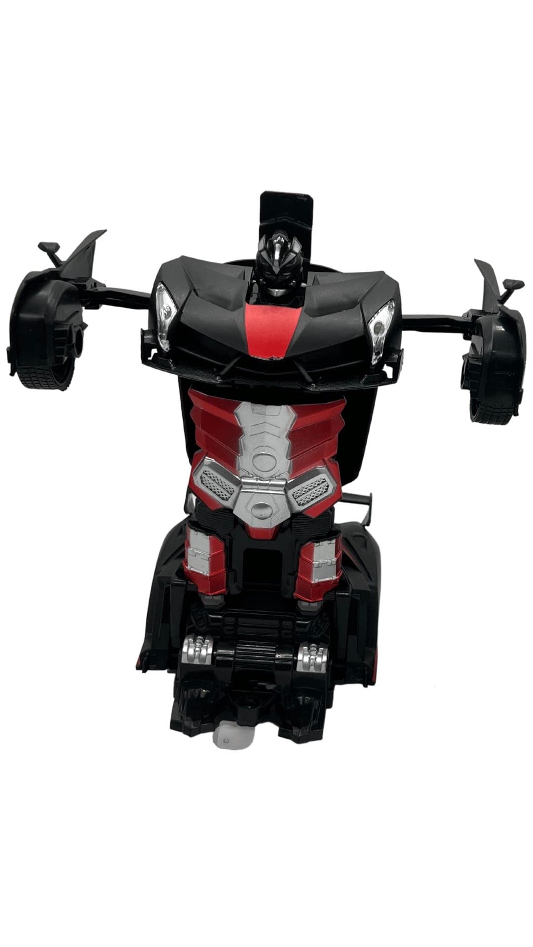 Shnrasar Transform Car Robot, Remote Control Car, One Button Deformation To Robot, 2.4Ghz 1:18 Scale, Red, Boys Toys Gifts 6+