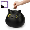 Nigoways Piggy Bank For Kids,Unbreakable Coin Bank For Boys,Money Banks With Box Gifts For Birthday,Christmas,Baby Shower (Small Black-Cat)