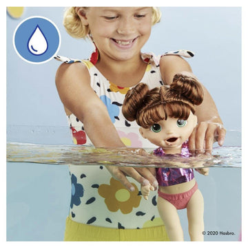 Baby Alive Sunshine Snacks Doll, Eats And Poops, Summer-Themed Waterplay Baby Doll, Ice Pop Mold, Toy For Kids Ages 3 And Up, Br