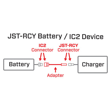 Spektrum Adapter: IC2 Device/JST - RCY Battery, SPMXCA323 Medium