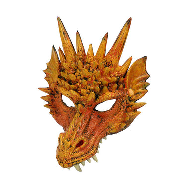 Himine Cosplay Mask Dragon's Head Mask for Festival Party Halloween (Yellow1)
