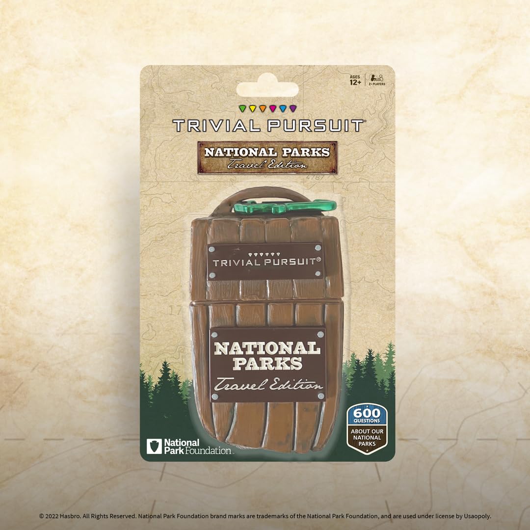Usaopoly Trivial Pursuit: National Park 100Th Anniversary | Celebrating The National Park Service Centennial | 600 Trivia Questions & Fun Facts | Perfect Trivial Pursuit Travel Game For Families