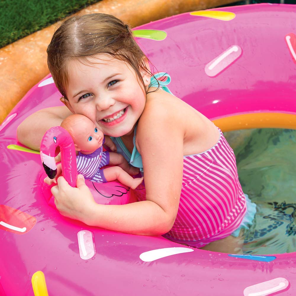 Adora Splash Time Babies Collection 8.5 Baby Doll with Sweet Baby Smell enhanced QuickDri Vinyl and Machine Washable Includes Clothes and Accessories Birthday Gift For Ages 3+ - Fun Flamingo