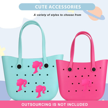 Lckaey Rubber Beach Bag Accessories-PVC Rubber decoration-for EVA Purse Bogg Inserts Y064Figure 45