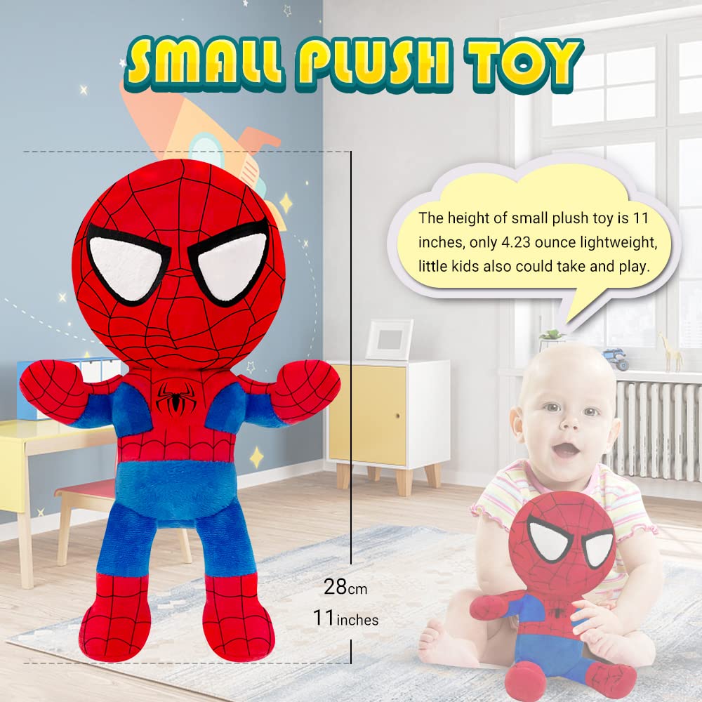 Lasama Superhero Plush Toy, Hero Plushie, 11 Inch Collectible Doll Stuffed With Cotton Tight Stitches For Toddlers As Gift Decoration In Birthday Party, Christmas, Children'S Day