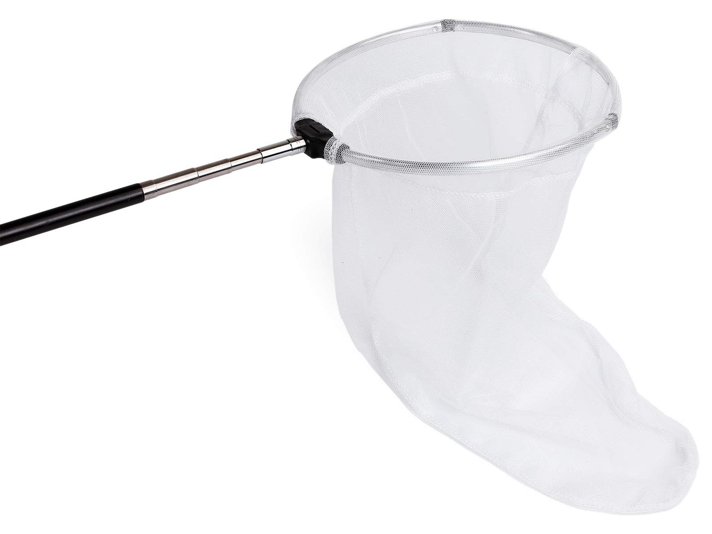 Restcloud Insect And Butterfly Net With 12' Ring, 24' Net Depth, Handle Extends To 59 Inches (10' Ring, 48' Handle)