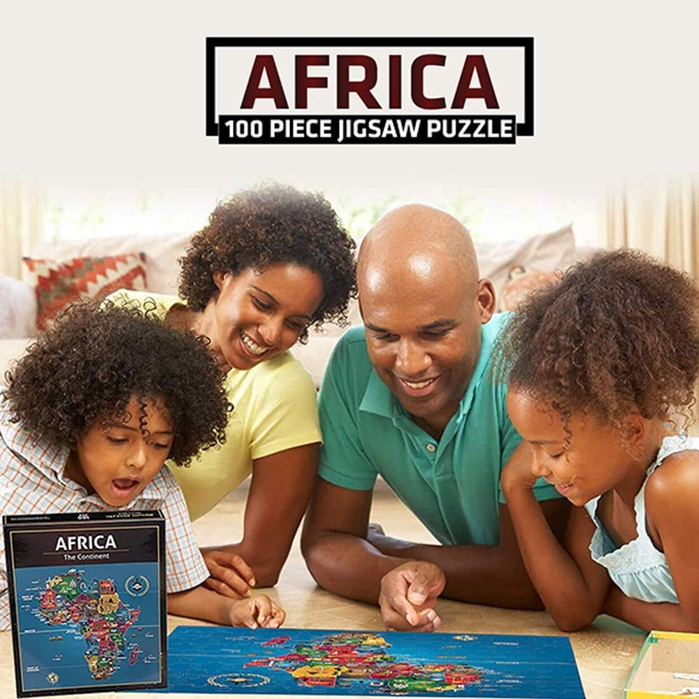 Asia Map Puzzle - Map Of Asia - Jigsaw Puzzle-Educational History - 100 Piece Puzzles -The Inevitable Continent - Geography Puzz