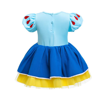 Snow Baby Girls Costume For Infant Romper Onesie Babysuit Birthday Christmas Halloween With Headband 12-18Months(K28-95)