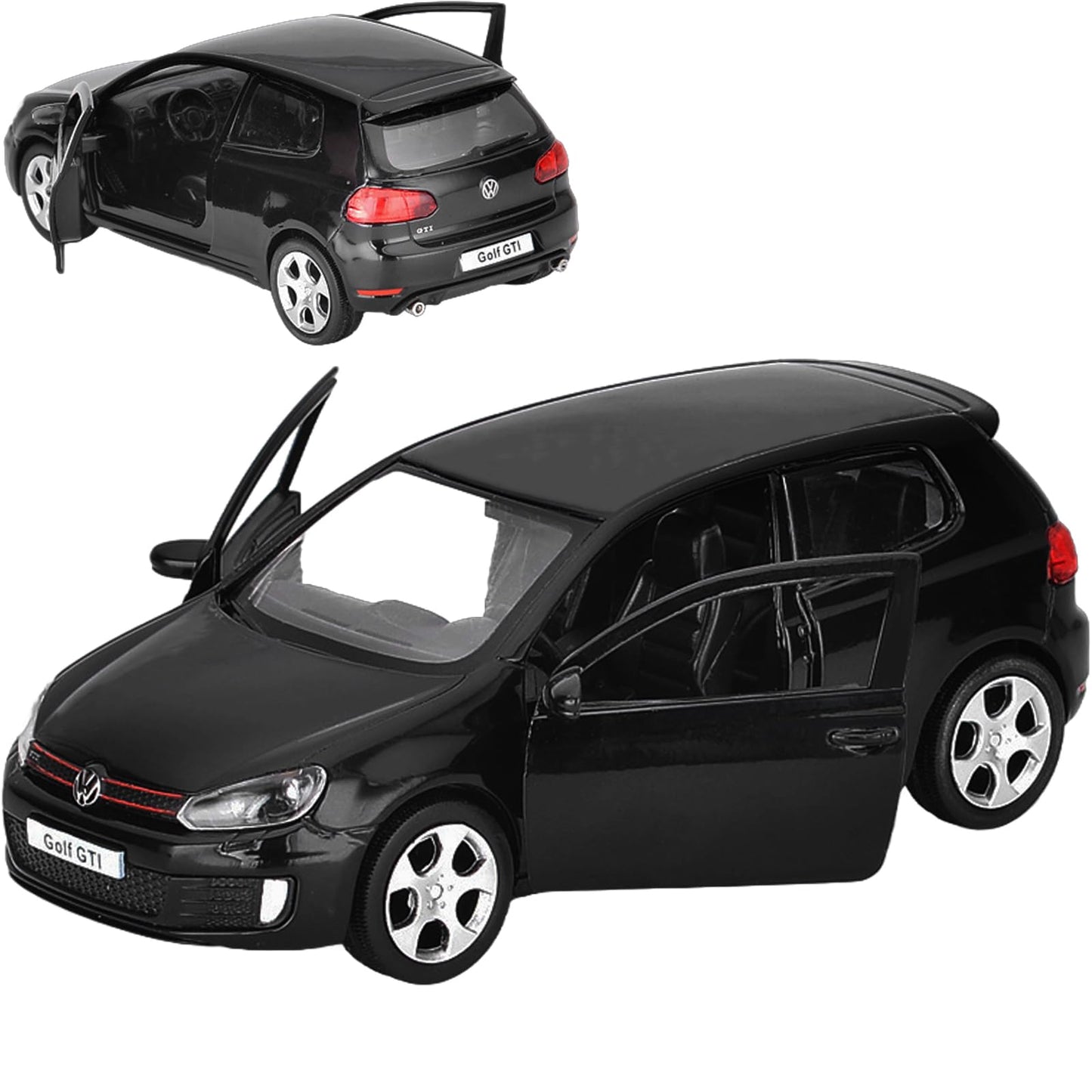 ERBADIHAGO Model Car Volkswagen Golf GTI Toy Car 1/36 Model Cars Metal Collect Car with Pull Back Toy Cars for Boys Children(Bla