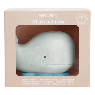 Hevea Squeeze'N'Splash Whale Bath Toy - Bath Toy For Babies And Toddlers - 100% Natural Rubber, Plant Based, Plastic-Free, Bpa-F