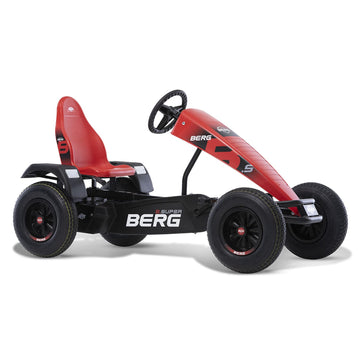 BERG Pedal Kart with XL Frame B.Super Red BFR-3 | Childrens Vehicle, Pedal car with Adjustable seat, with Freewheel, Childrens