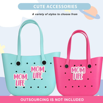 Lckaey Rubber Beach Bag Accessories-PVC Rubber decoration-for EVA Purse Bogg Inserts Y064Figure 42