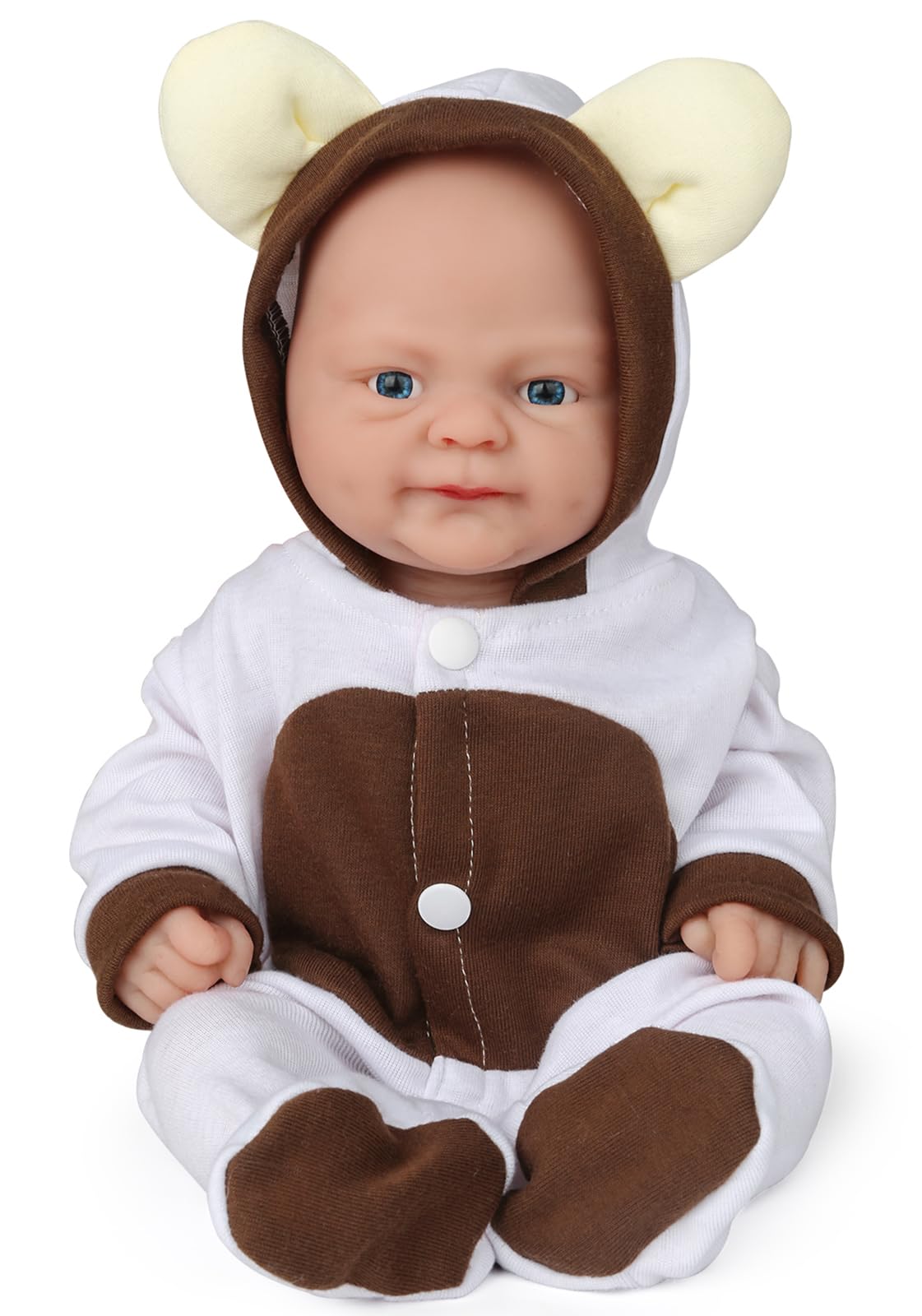 Vollence 12 Inch Reborn Baby Dolls Silicone Full Body Realistic Not Vinyl Dolls Lifelike Newborn Platinum Silicone Baby Dolls Re