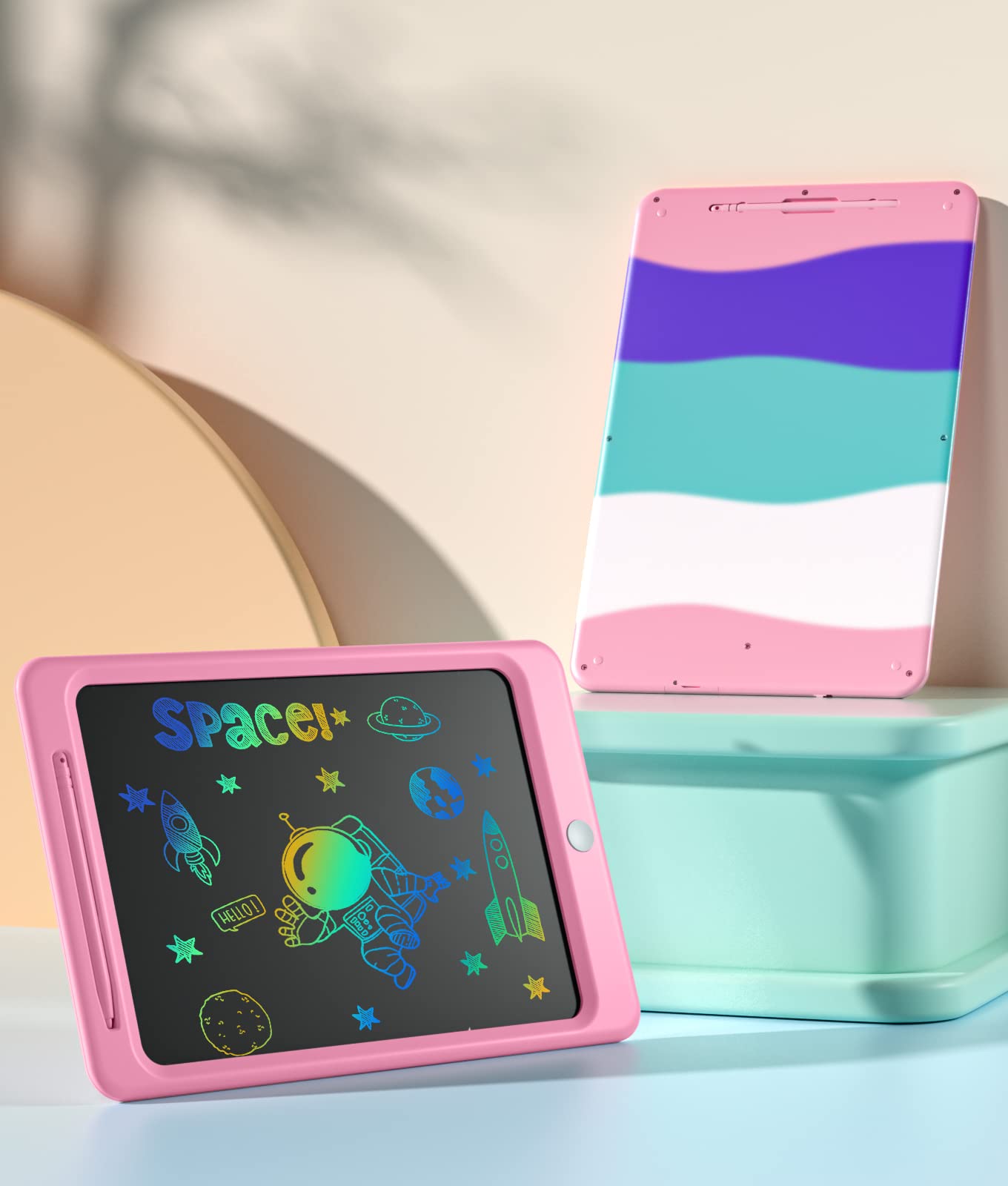 Beydoa Lcd Writing Tablet For Kids, Colorful 12 Inch Doodle Board, Toddler Toys For 3 4 5 6 7 8 Years Old Boys Girls, Drawing Bo
