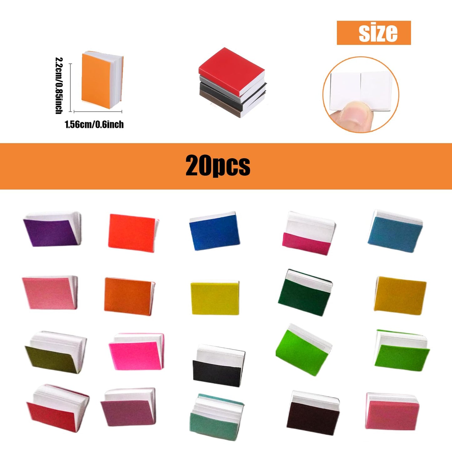 Miniatures Dollhouse Books Blank Page 20Pcs 1: 12 Miniature Blank Books Mini Books Dollhouse Model Decoration For Dollhouse Book