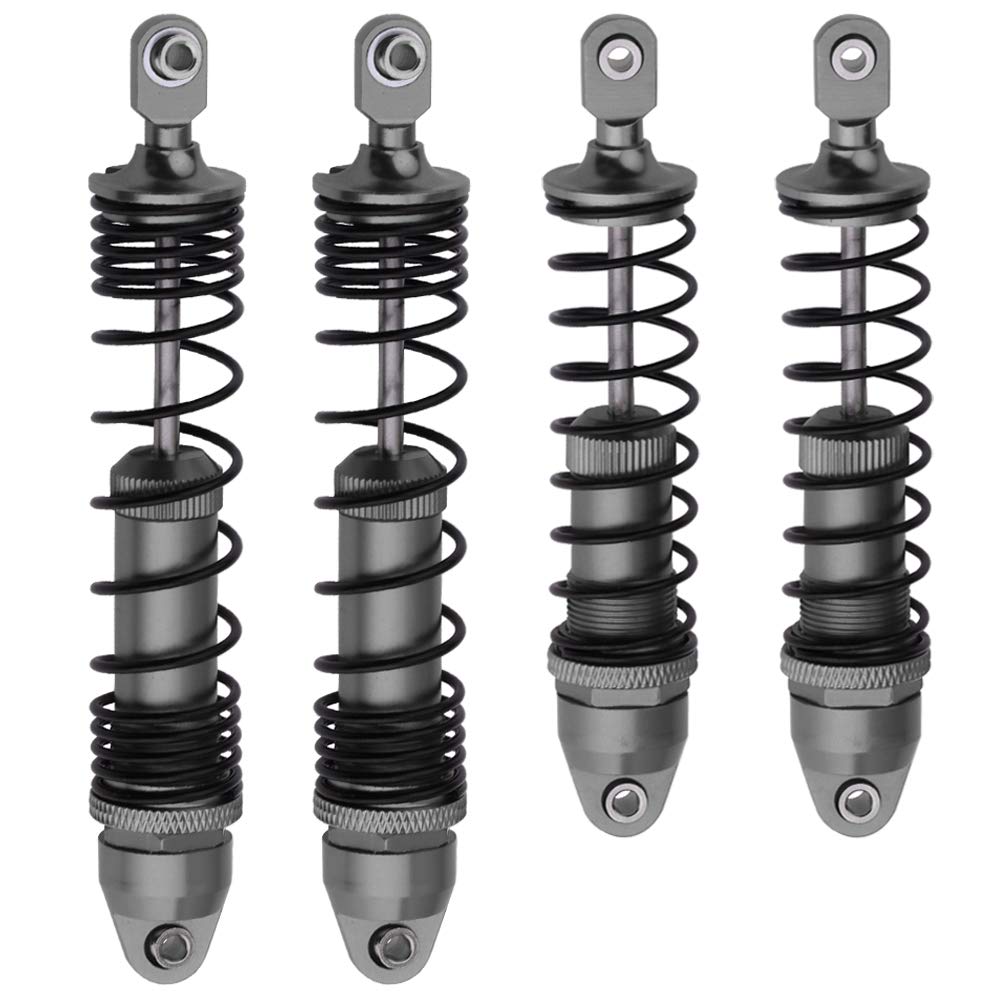 HobbyPark Aluminum Shocks for 1/10 Traxxas Slash Rustler Stampede 2WD 4x4 Hoss Bandit VXL Upgrades Shock Absorber Damper Set, Re