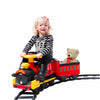 Rollplay Electric Train Ride On For Kids Featuring Real Cold Water Steam, 22 Track Pieces, Detachable Caboose, Working Headlight