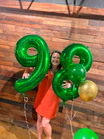 Green 8 Balloon, Number Balloons 40 Inch, 8Th Birthday Decorations For Boys Girls, Green Birthday Balloons, Green Party Supplies