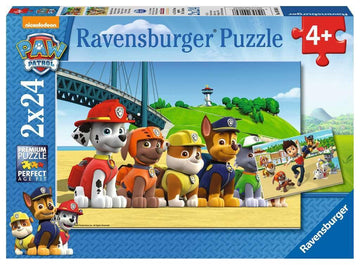 Ravensburger Paw Patrol Jigsaw Puzzle - 2 x 24 Piece, Multicoloured, Cardboard, Model 09064