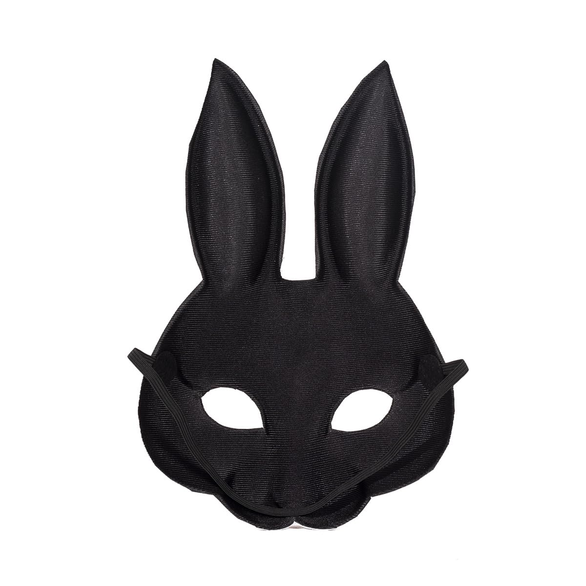 Hosfairy 1Pcs Halloween Animal Mask Half Face Rabbit Ear Mask for Halloween Easter Costume Party Cosplay Props (Grey)