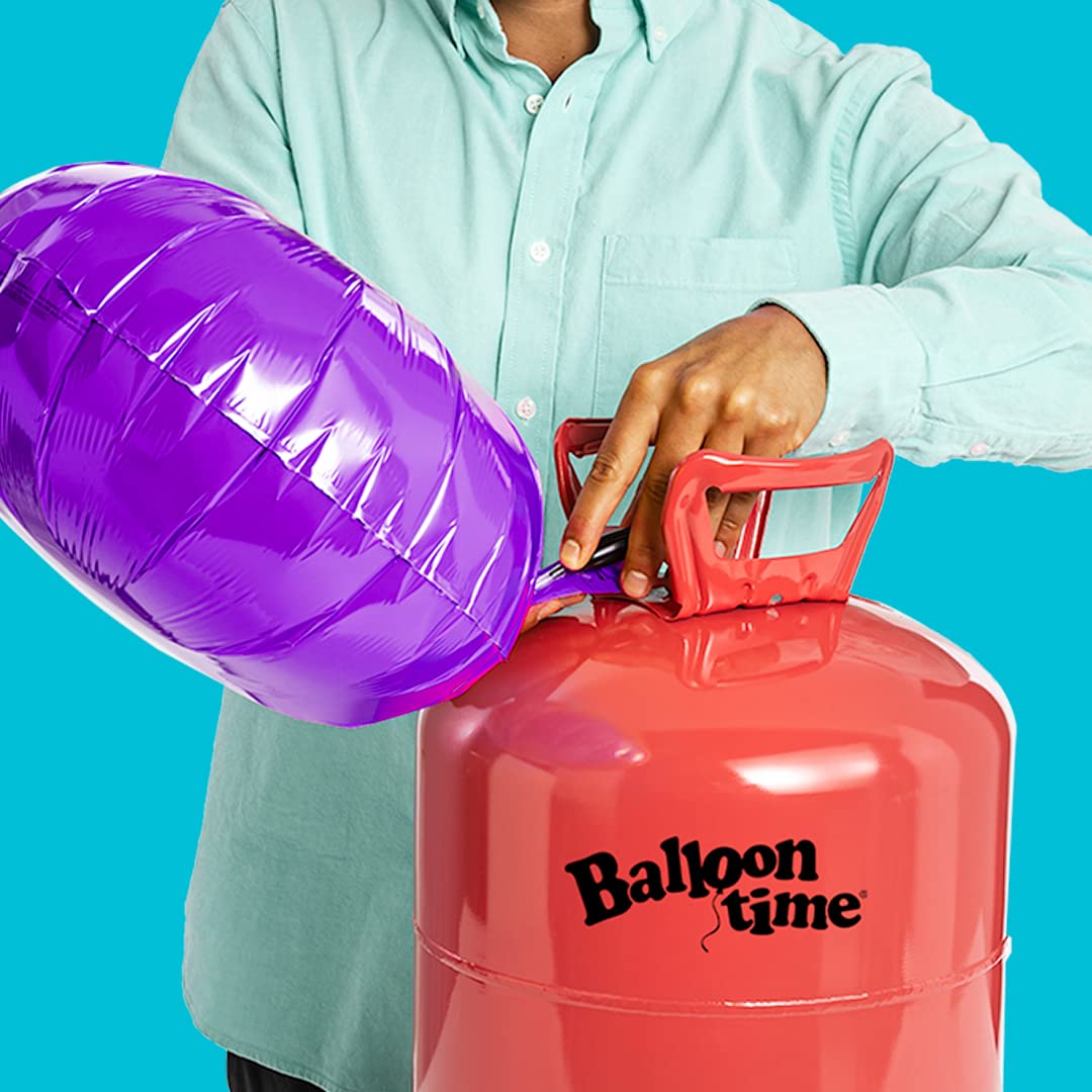 BALLOON TIME Helium Tank - 14.9 cu.ft - Includes Assorted Latex Balloons - Model WC042 for Graduation, Birthdays, Weddings
