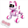 Ysityum Remote Control Robot Cat Toy - RC Robotic Cat for Kids Interactive Programmable Smart Robot Pet with Light Sound Touch Sensing LED Eyes Dance & Music Gift for Kids 3+