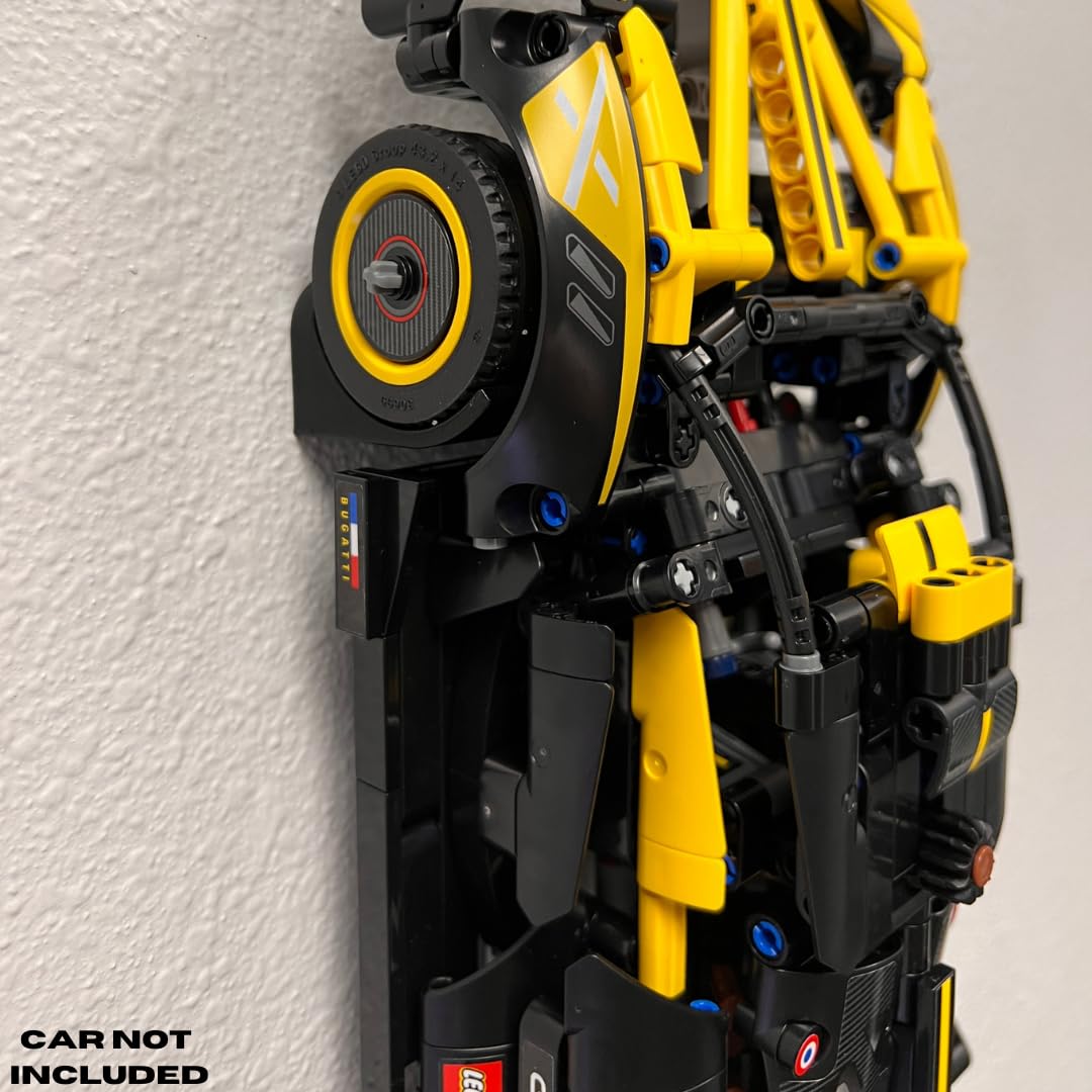 Vertical Collectible Car Wall Display Mount Compatible With Lego Technic Series Racecars | Display Car Collection By Wheels On W