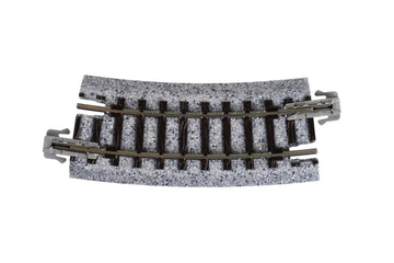 Kato USA Model Train Products Unitrack, 216mm (8 9/16'') Radius 15-Degree Curve Track (4-Piece)
