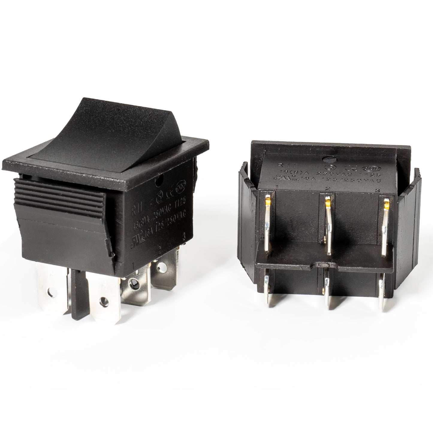 2 Pcs 6 pin 12volt 6V Gas Pedal for Kids Ride on Car Compatible with Power Wheels Foot Pedal Switch Universal Accelerator Kids E